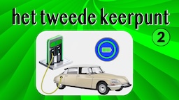 een elektrische wagen wordt volgeladen