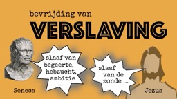tekst van Seneca en Jezus over verslaving