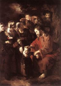 Christus zegent de kinderen