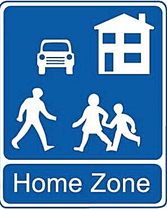 Verkeersbord - Home zone
